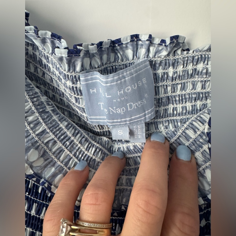 Hill House Seraphina Blue Basketweave Size Small - Picture 5 of 9